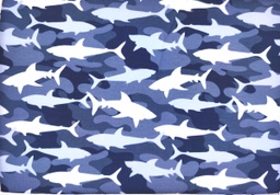 [17694/008] French Terry camuflaje tiburones