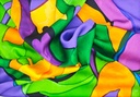 Satén formas multicolor
