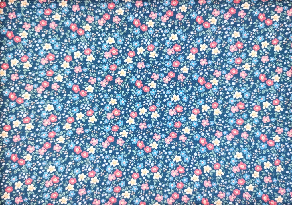 Viella marino florecita coral azul