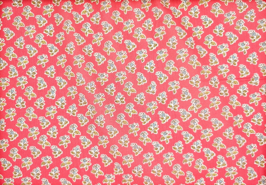 Voile digital Coral floral