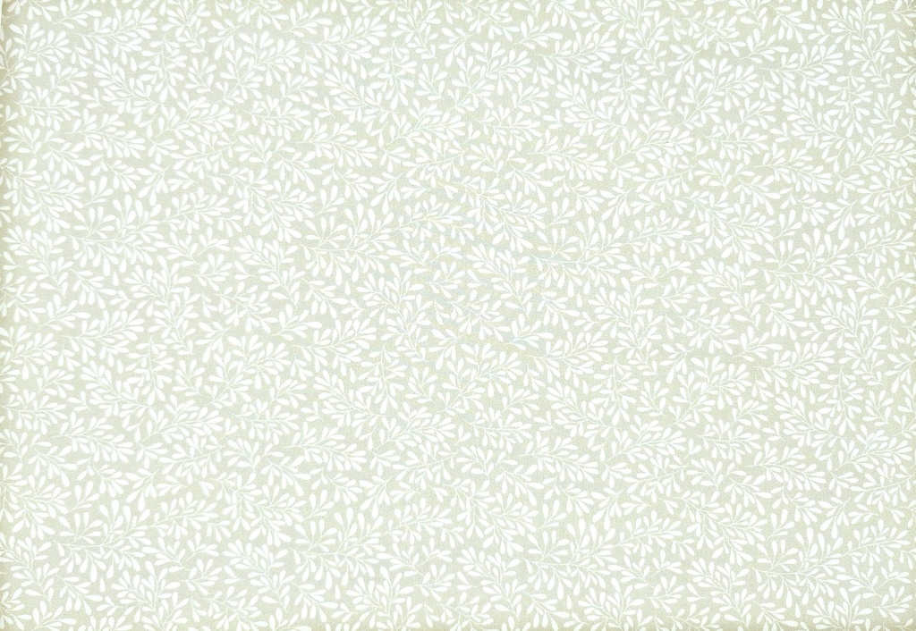 Algodón verde jade flores blanco