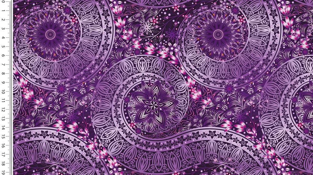 Punto mandalas morado
