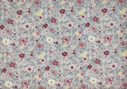 [66468] Algodón topo flores multicolor