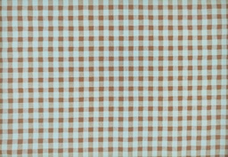 [b2733] Vichy seersucker bicolor verde marrón