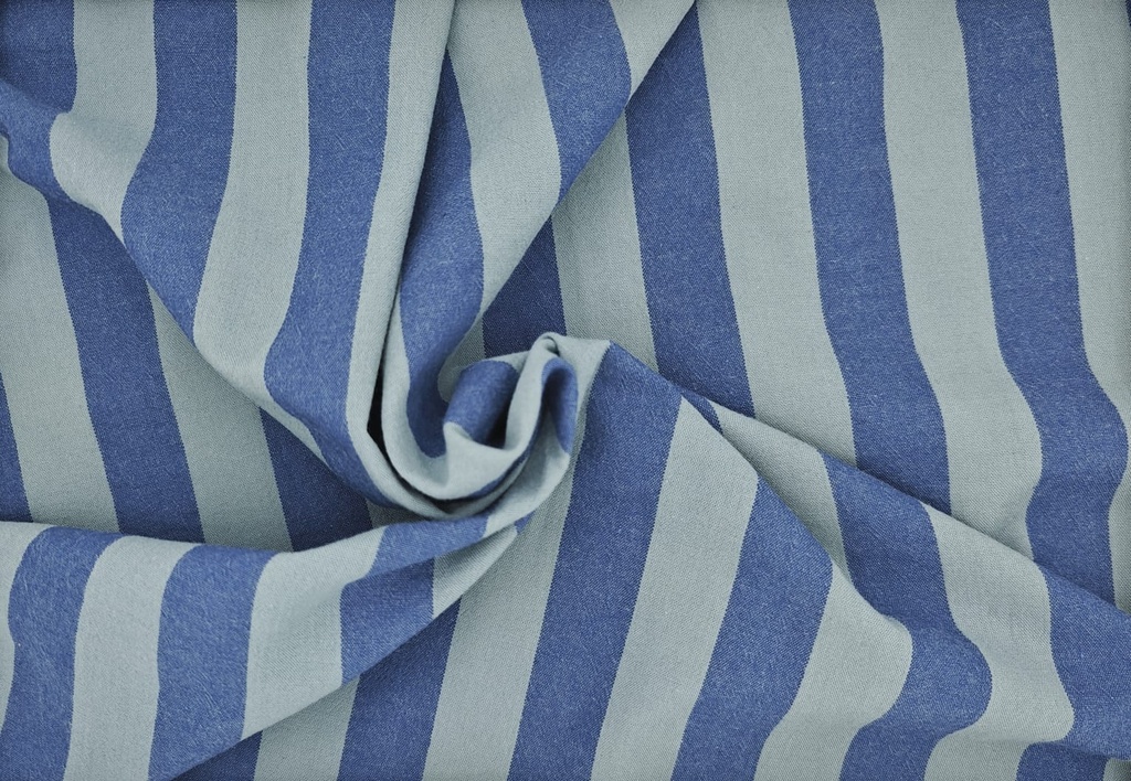 Algodón rayas bicolor rojo fucsia