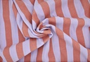Algodón rayas bicolor rojo fucsia