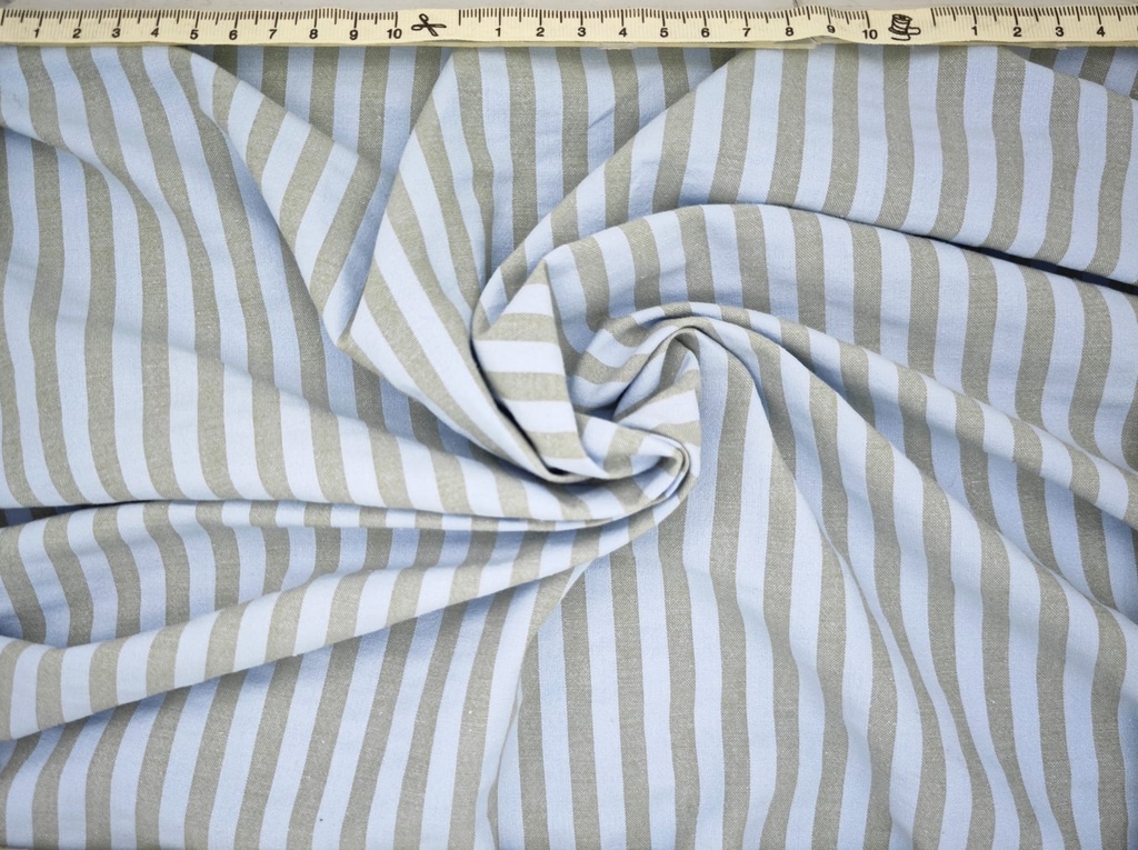Raya seersucker celeste verde