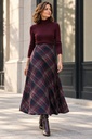 Tartán scot negro gris granate