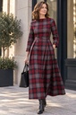 Tartán scot negro gris rojo