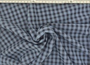 Vichy seersucker bicolor azul negro