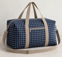 Vichy seersucker bicolor azul negro