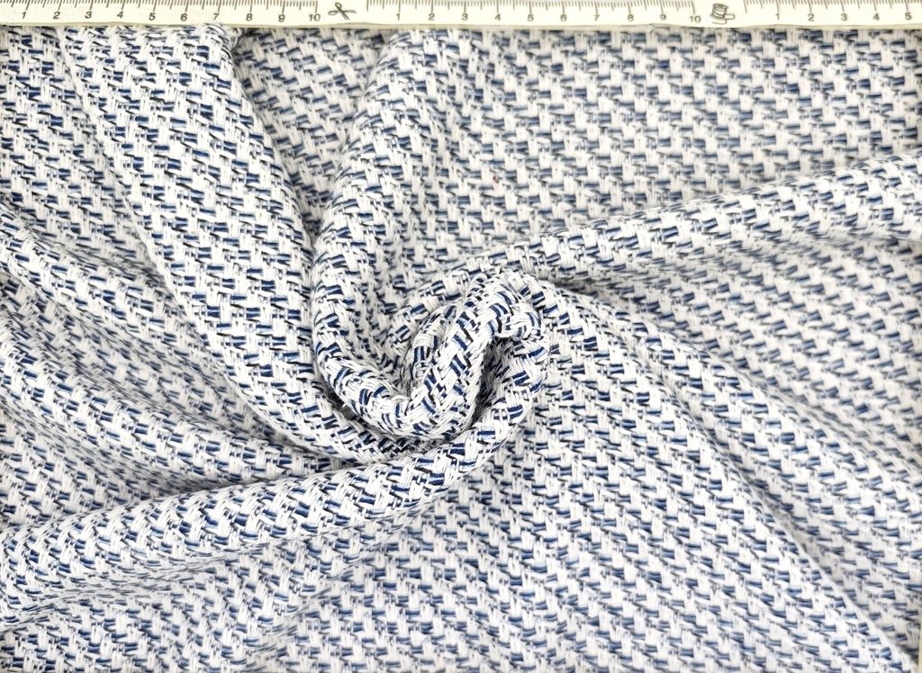 Franela fantasía liso beige azul gris