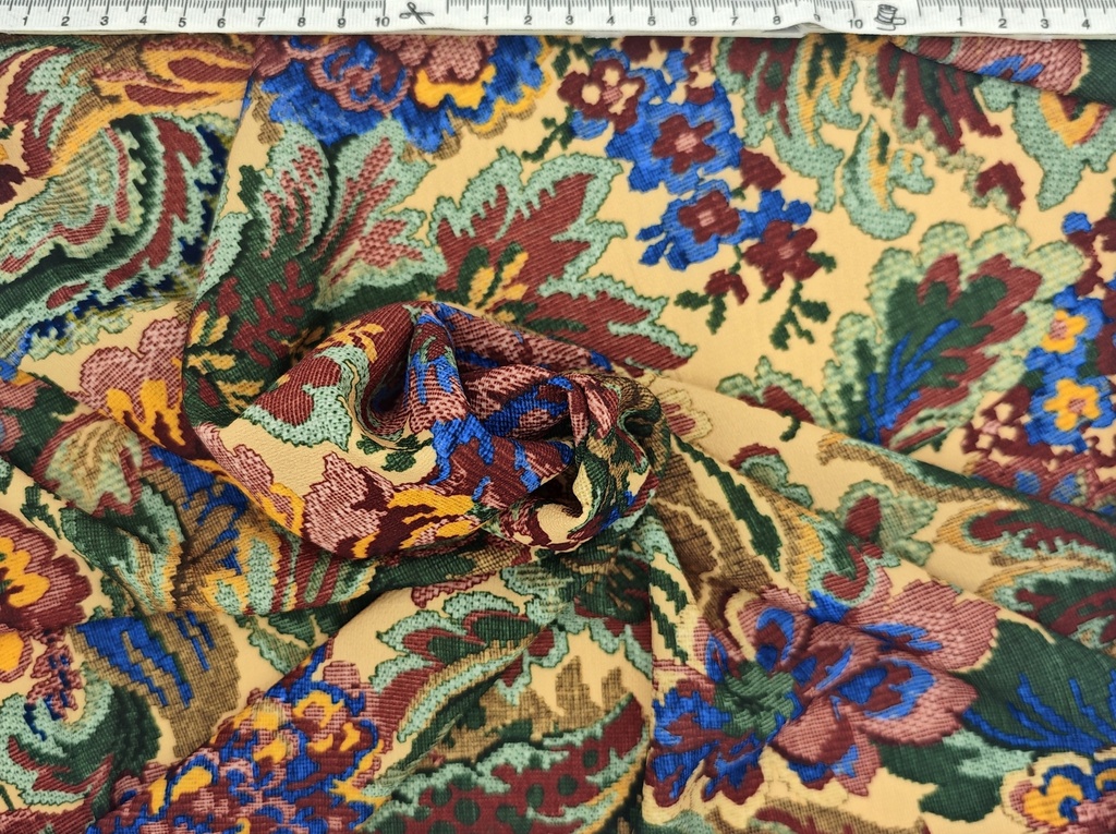 Crepé  floral multicolor