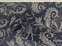 Georgette  flores negro beige