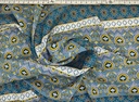 Georgette franjas verde ocre