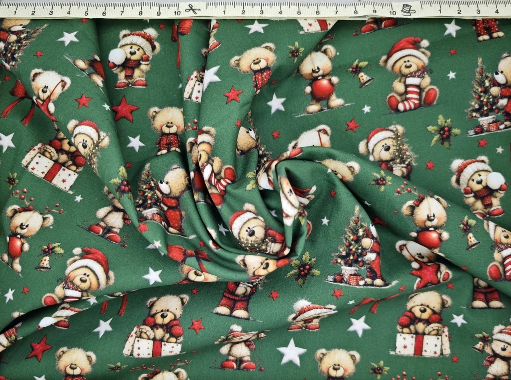 Navideño ositos verde