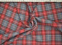 Cuadro tartán gris rojo