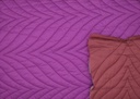 Acolchado forrado ondas magenta