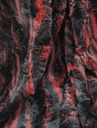 Pelo bicolor liso negro rojo
