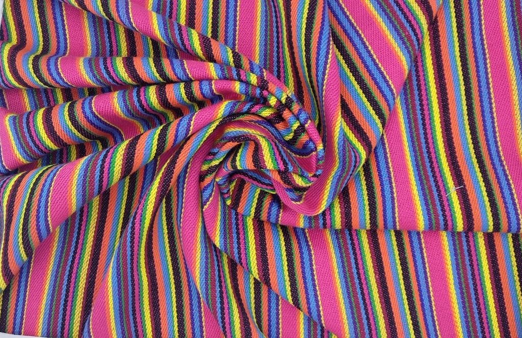 Étnico rayas multicolor