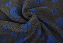Paño fantasía flocada azul