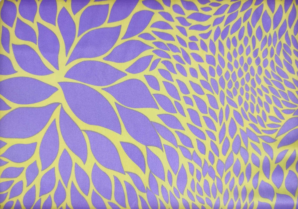 Satén simétricos malva amarillo