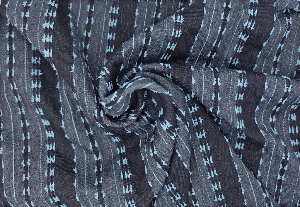 Jacquard fantasía círculos negro verde fucsia