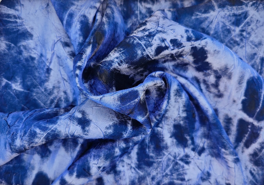 Raso stropicciato bicolor