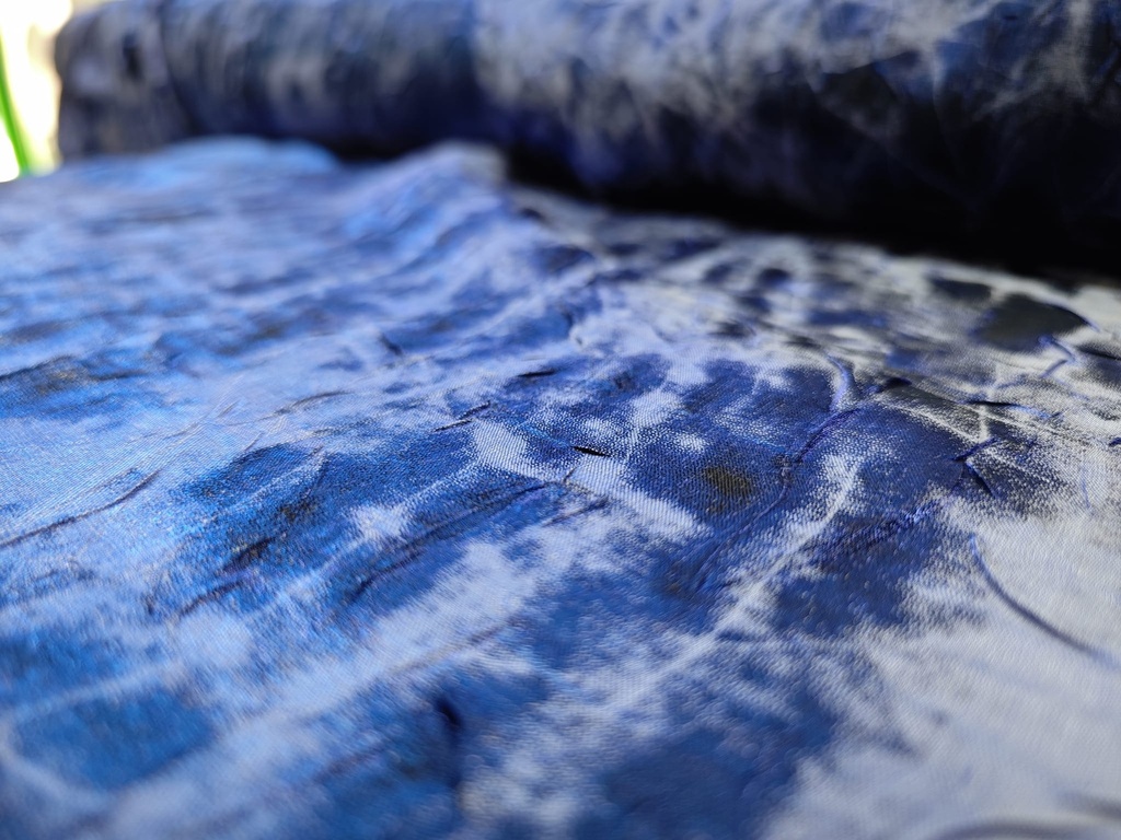 Raso stropicciato bicolor