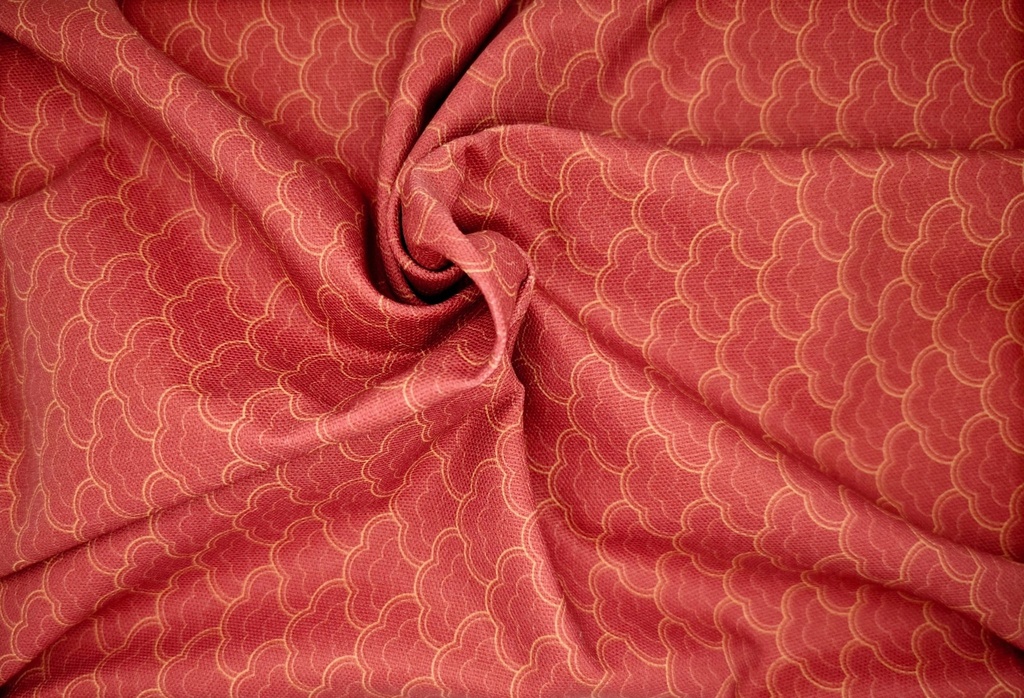 Half panamá teselas rojas