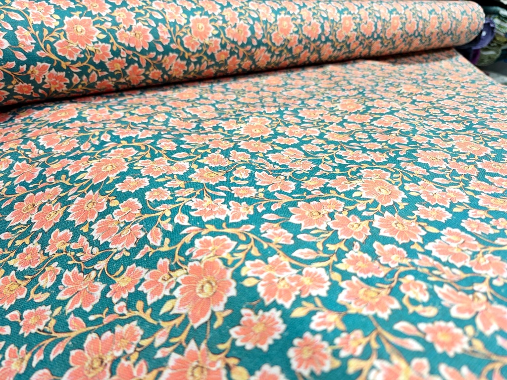 Half panama botella flor coral