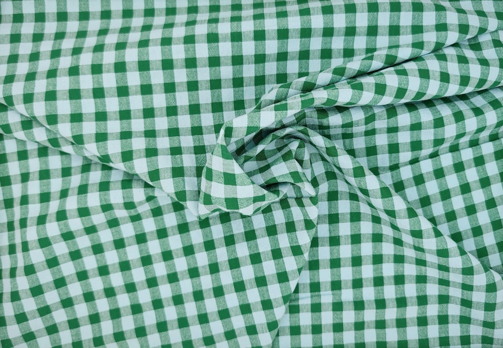 Vichy seersucker verde agua botella