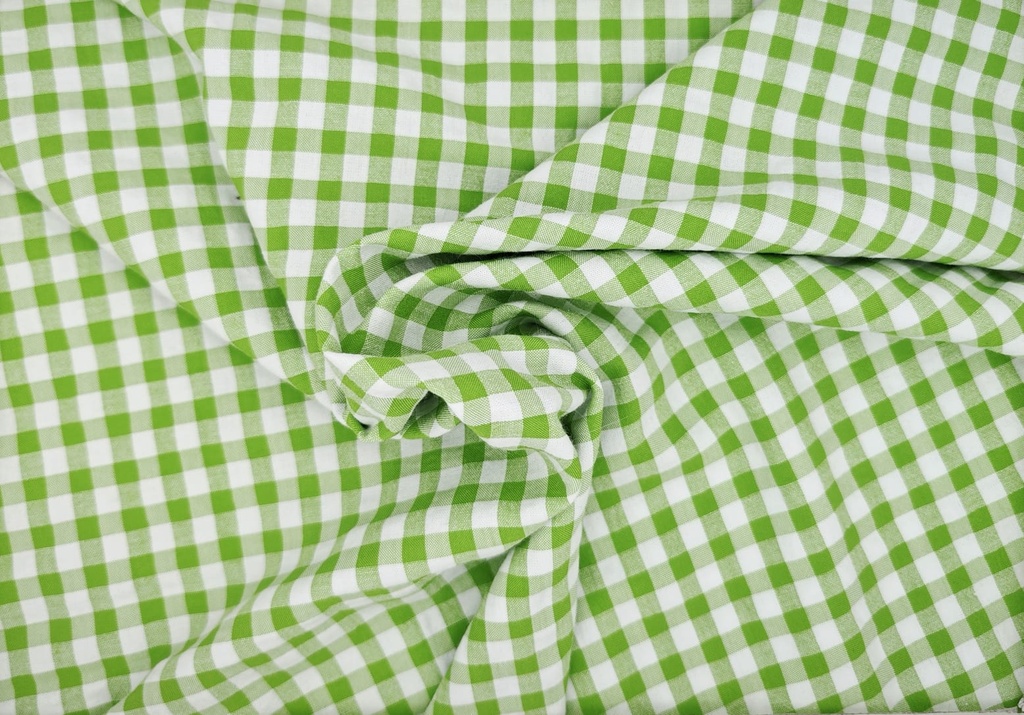 Vichy seersucker verde blanco