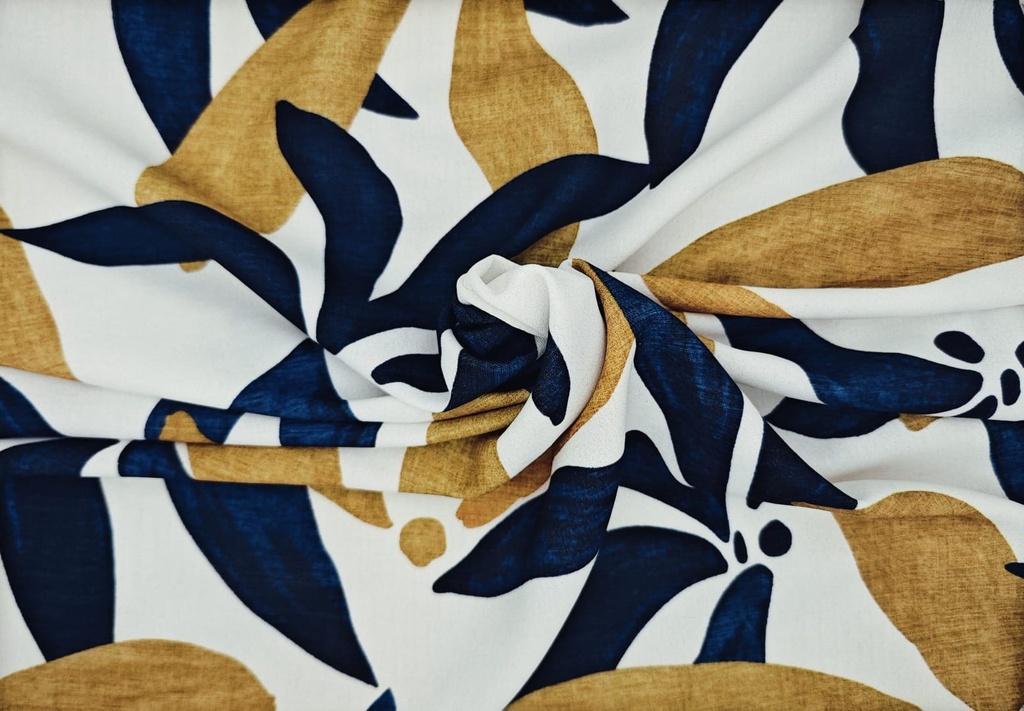 Crepé hojas marino ocres