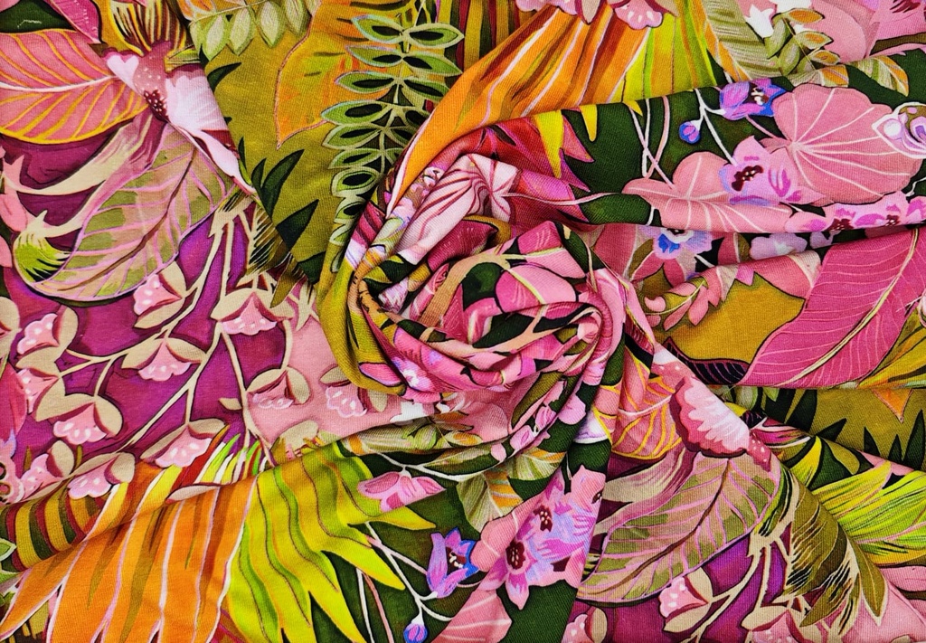 Punto viscosa jardín exuberante