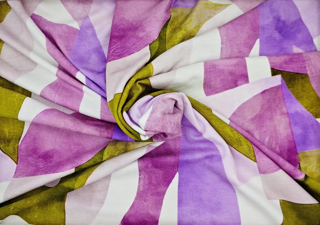 Viscosa pétalos cubistas