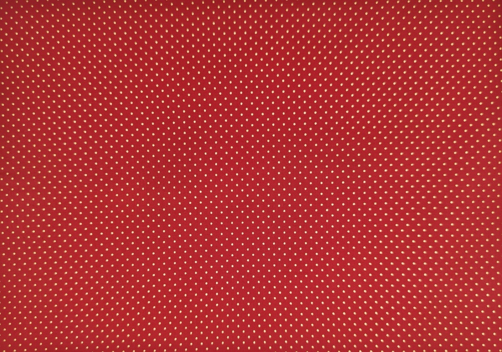 Navideño rojo lunar dorado