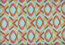 Satén geometría pop art turquesa