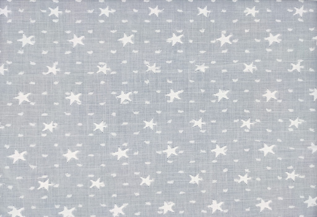Plumeti bordado estrellas blanco﻿