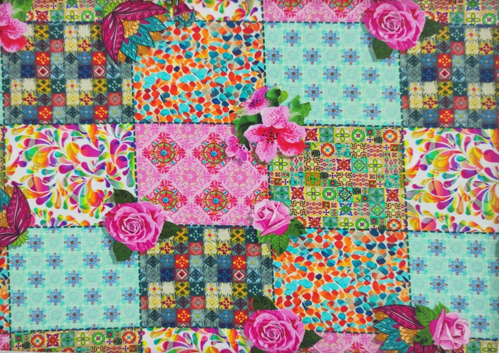 Punto patchwork floral
