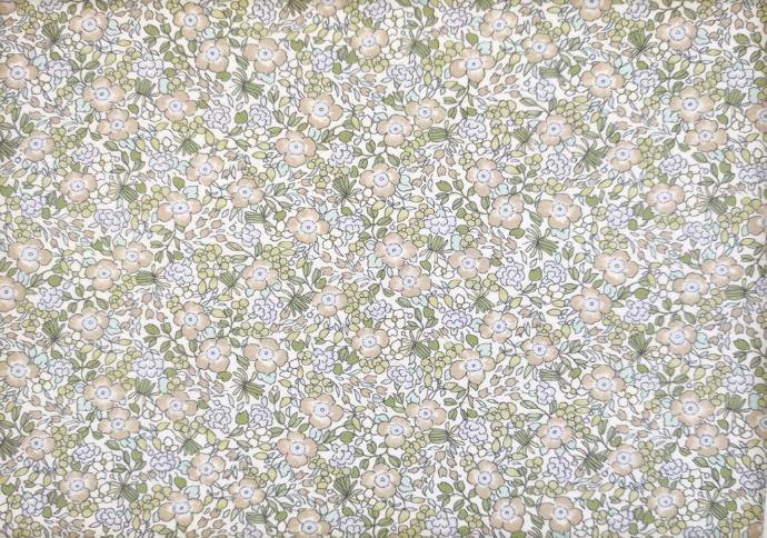 Viella flores beige verde