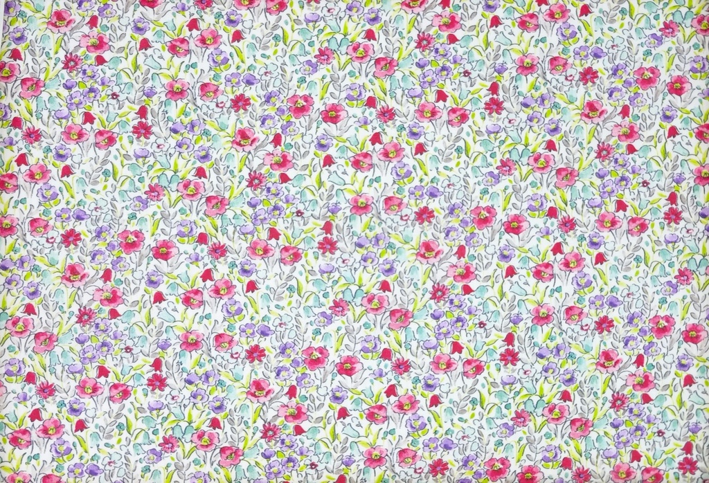 Voile digital Amapolas y Campanillas