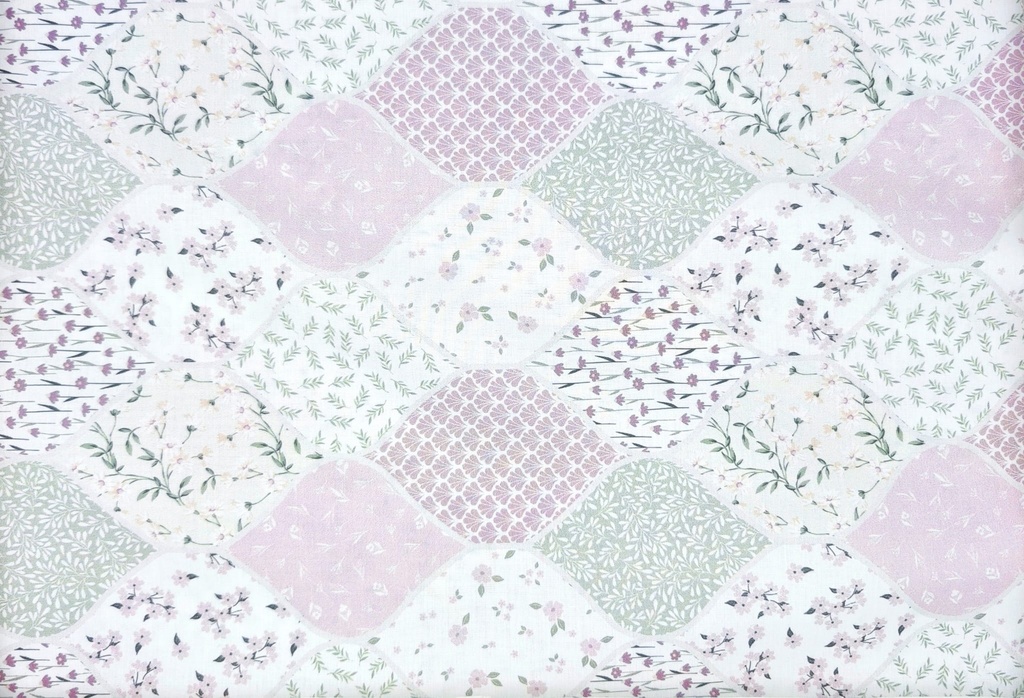 Algodón rombos patchwork