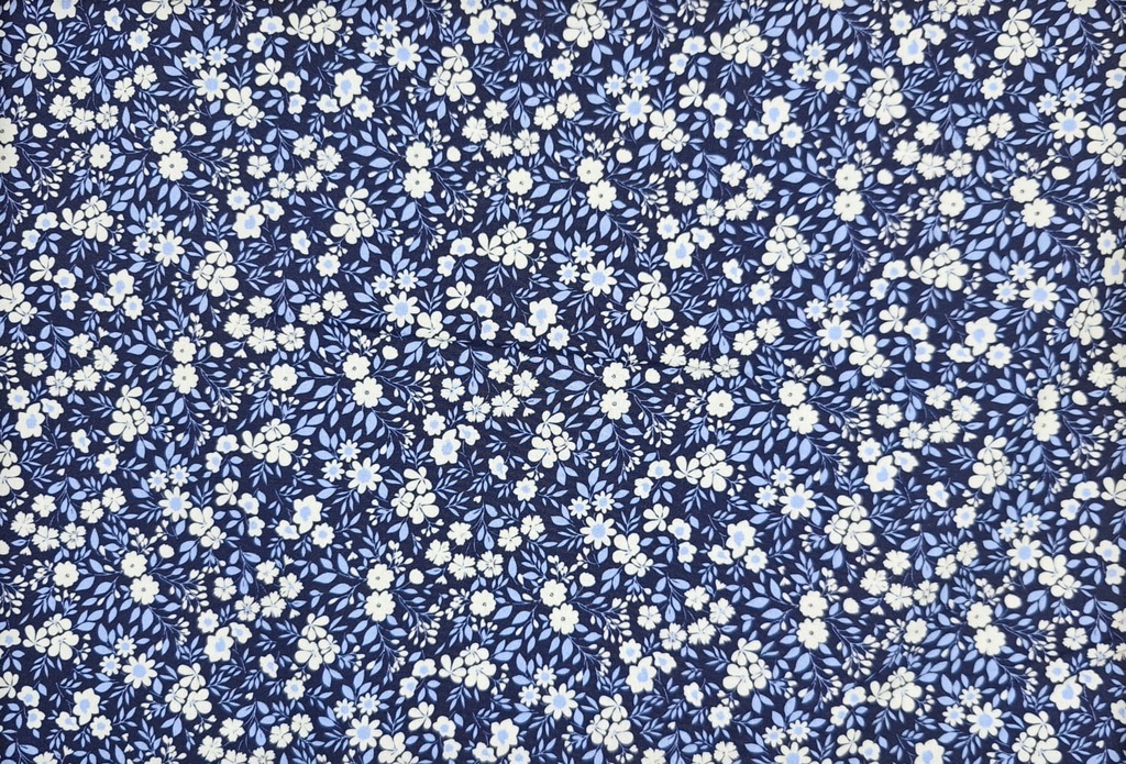 Algodón fidel flor azul