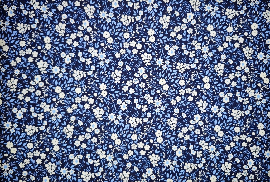 Algodón fidel flor azul