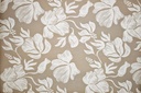 Mantel resinado beige flores