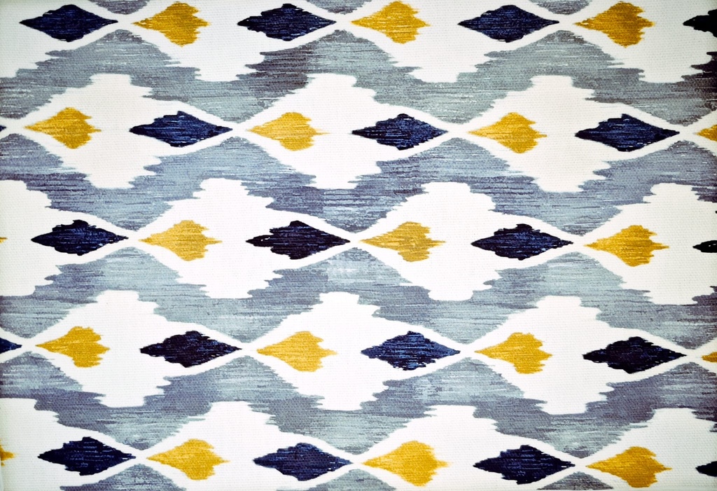 Half panamá ikat gris mostaza