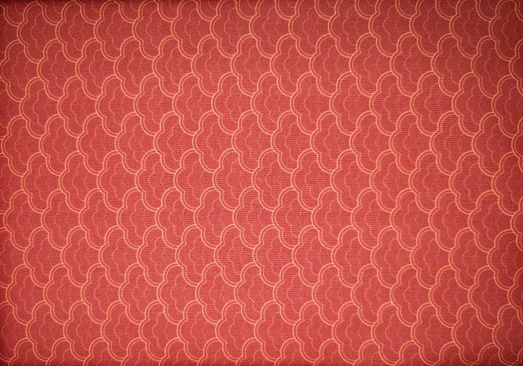 Half panamá teselas rojas