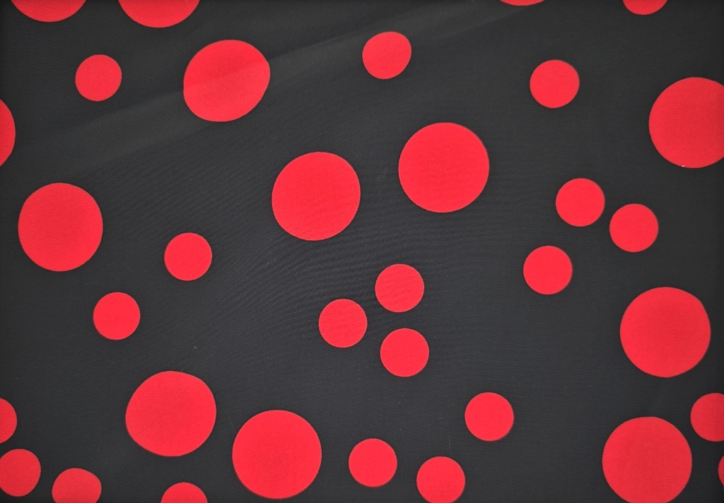 Koshibo negro lunar rojo
