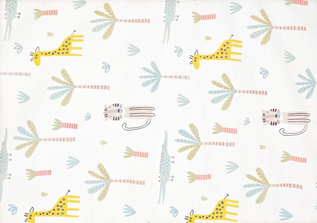 Algodón estampado jungla 150